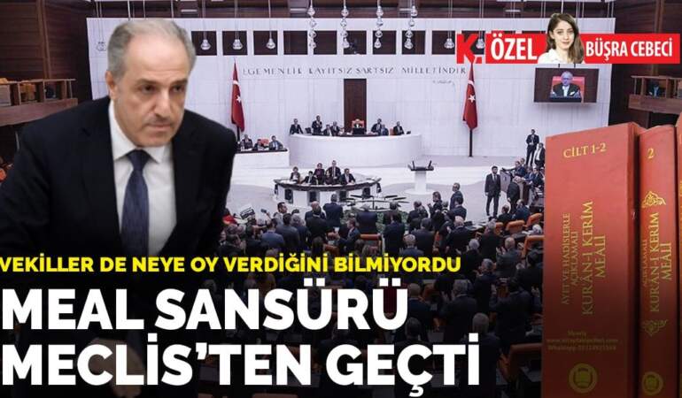 Meal sansürü Meclis’ten geçti