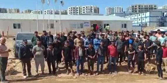 Şantiye dev, sıkıntı büyük: Maaşlarını alamayan işçiler grevde