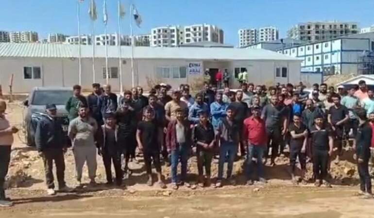 Şantiye dev, sıkıntı büyük: Maaşlarını alamayan işçiler grevde