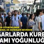 Otogarlarda Kurban Bayramı yoğunluğu: Şehirler arası otobüslerde biletler tükendi, ek seferler devrede