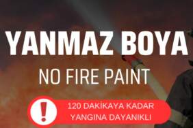 Yanmaz boya ile 120 dakika yangın koruması