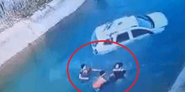 Adana’da Bir Cip Sulama Kanalına Düştü