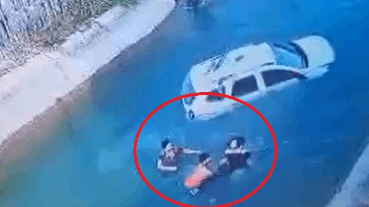 Adana’da Bir Cip Sulama Kanalına Düştü