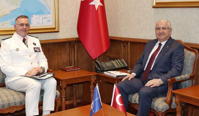 Bakan Güler, NATO Müttefik Dönüşüm Yüksek Komutanı Vandier’i ile Görüştü