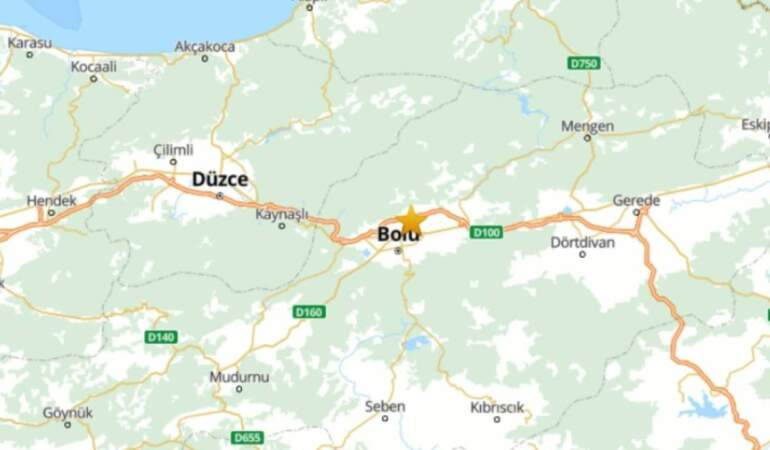 Bolu’da Gece Yarısı Korkutan Deprem