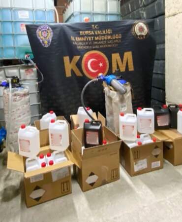 Bursa’da Ele Geçirildi! Binlerce Litre…