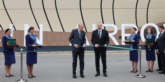 Cumhurbaşkanı Erdoğan, Azerbaycan Cumhurbaşkanı Aliyev’le Laçın Havalimanı’nın Açılışını Yaptı