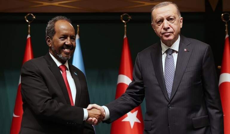 Cumhurbaşkanı Erdoğan, Somali Cumhurbaşkanı Mahmud ile Görüştü