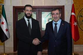 Cumhurbaşkanı Yardımcısı Yılmaz, Suriye Cumhurbaşkanı Şara ile Görüştü