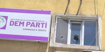DEM Parti İl Binasına Taşlı Saldırı