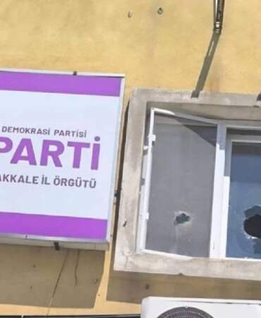 DEM Parti İl Binasına Taşlı Saldırı