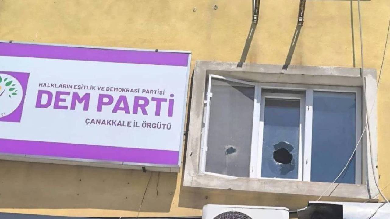 DEM Parti İl Binasına Taşlı Saldırı