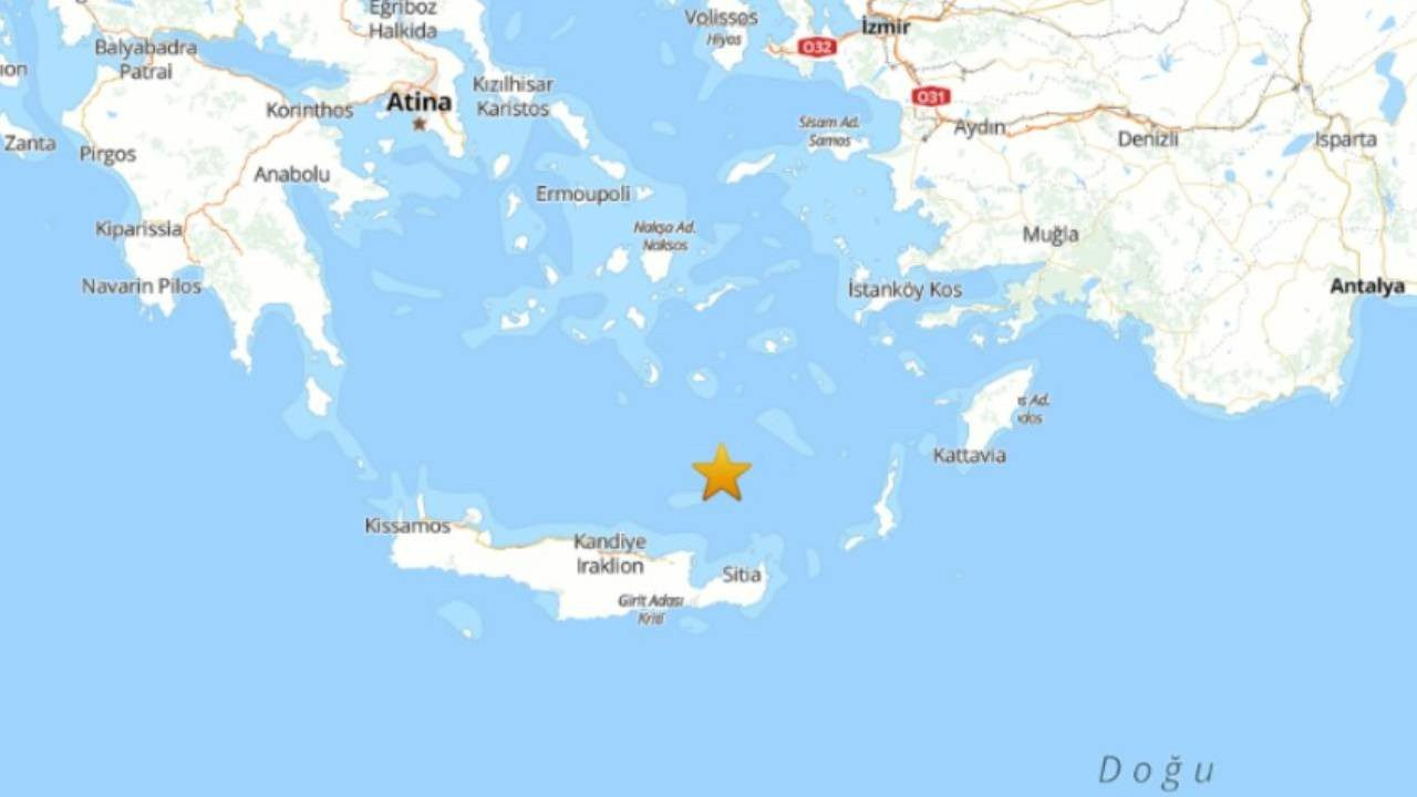 Ege Denizi’nde 6 Büyüklüğünde Deprem