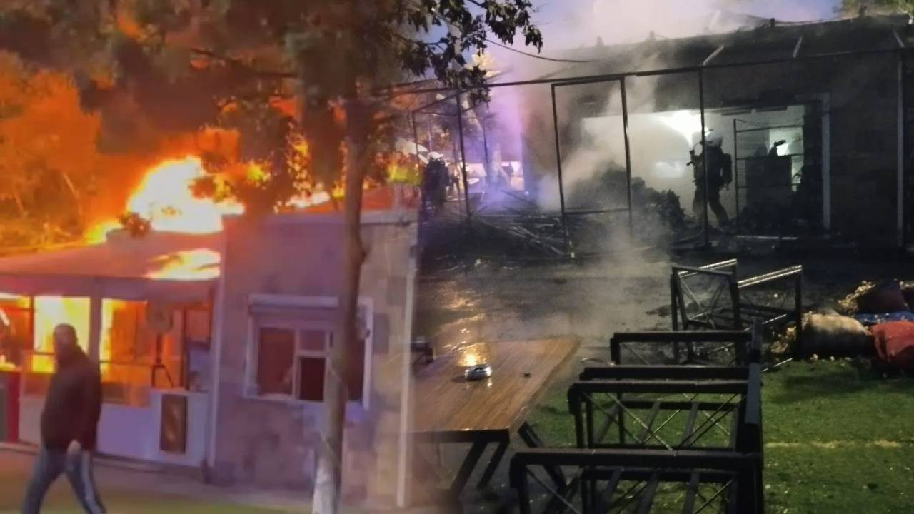 Facianın Eşiğinden Dönüldü! Silivri’de Kafede Korkutan Yangın: Bir Anda Alevlere Teslim Oldu