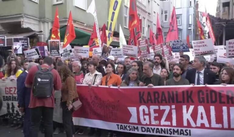 Gezi Eylemlerinin 12. Yılında Taksim’de Anma