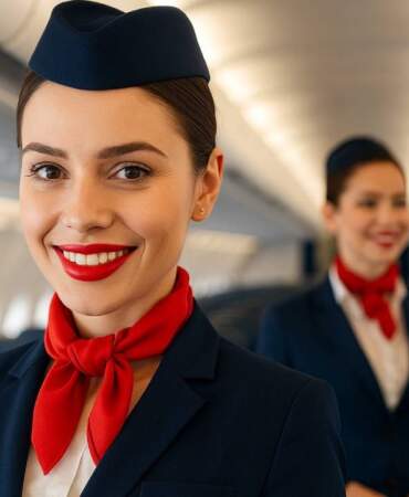 Hosteslerin Uçakta Kırmızı Ruj Sürmesinin Gerçek Nedeni Ortaya Çıktı! Sadece Estetik Değilmiş