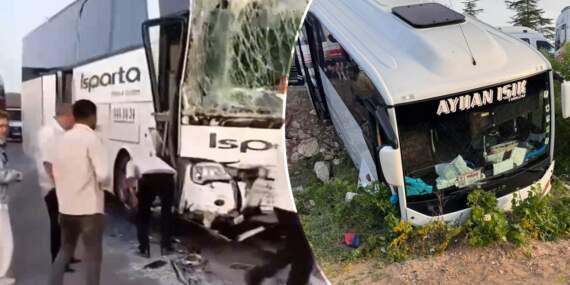 Isparta’da Can Pazarı! İki Yolcu Otobüsü Çarpıştı: Yaralılar Var