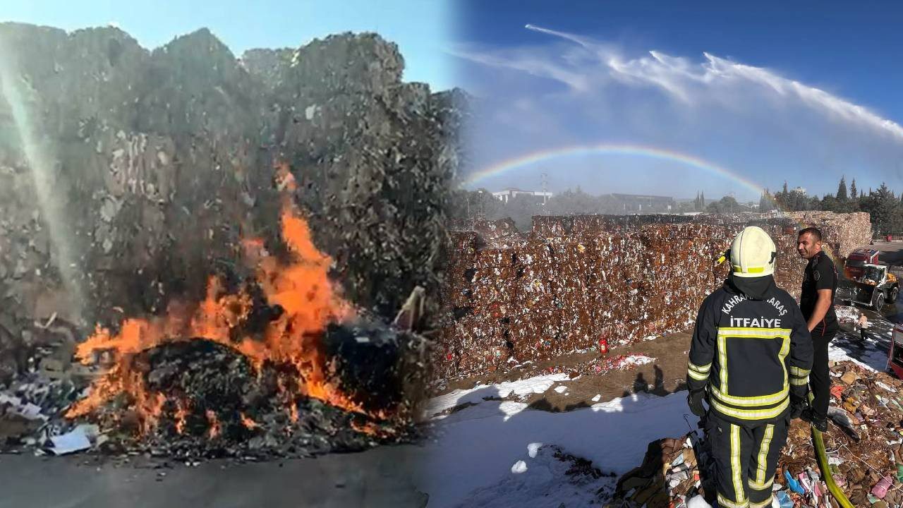 Kahramanmaraş’ta Kağıt Fabrikasında Korkutan Yangın