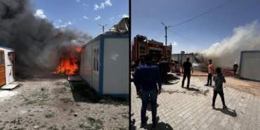 Kahramanmaraş’ta Konteyner Kent Alevlere Teslim Oldu