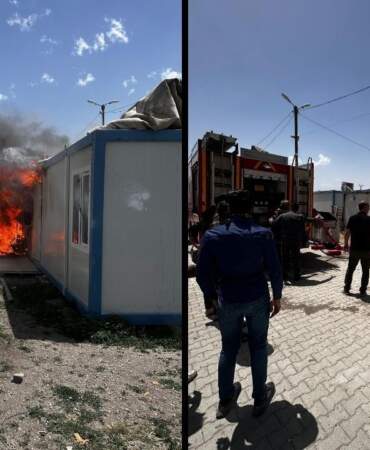 Kahramanmaraş’ta Konteyner Kent Alevlere Teslim Oldu