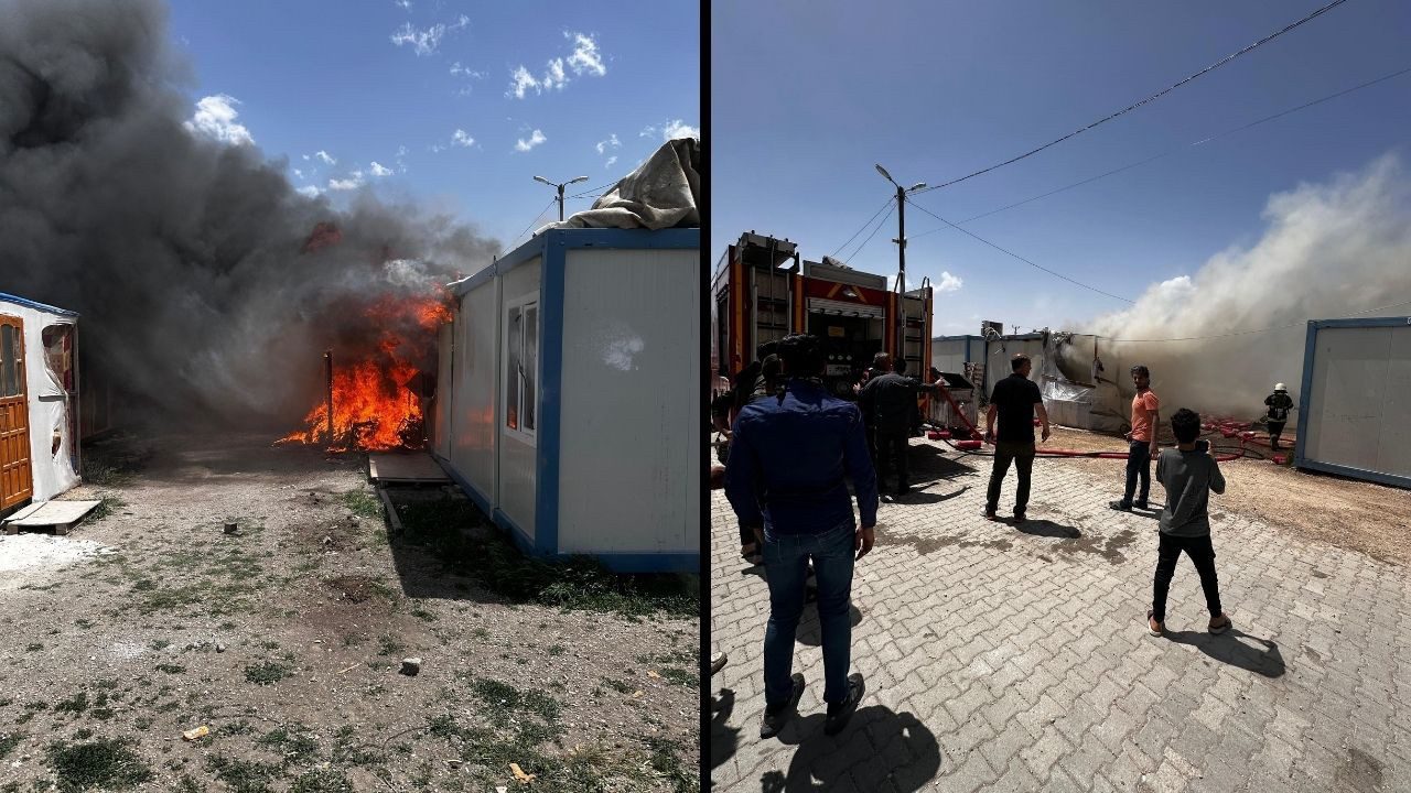 Kahramanmaraş’ta Konteyner Kent Alevlere Teslim Oldu