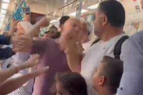 Marmaray’da Yumruklu Kavga: Saniye Saniye Kameralarda