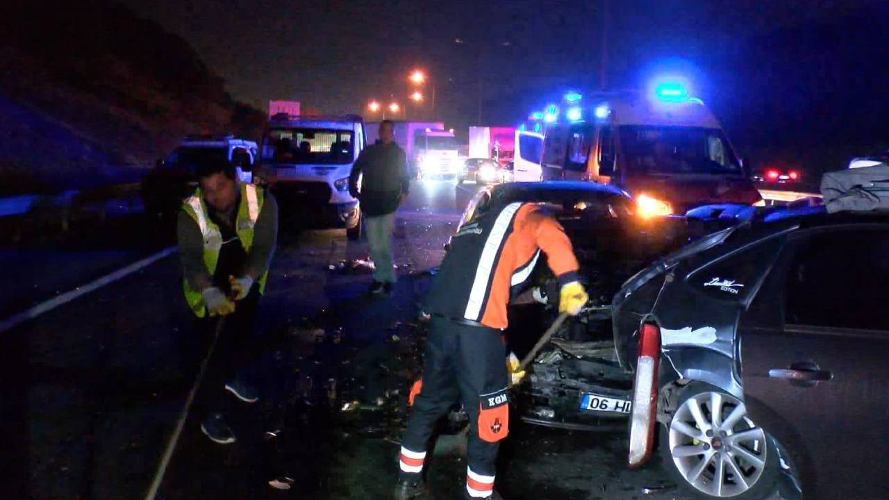 TEM Otoyolu’nda Zincirleme Kaza! Yaralılar Var