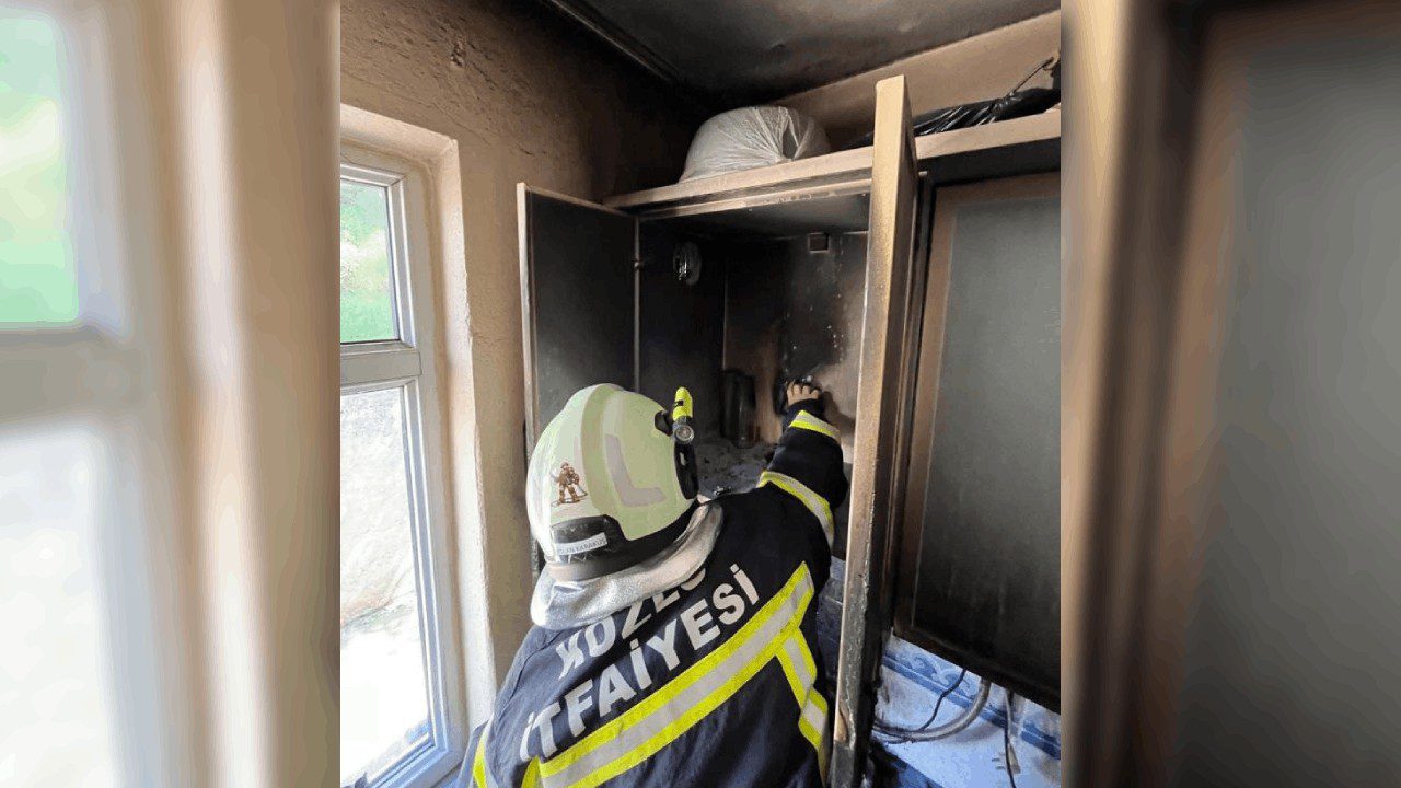 Zonguldak’ta Bir Evin Mutfağında Yangın Çıktı