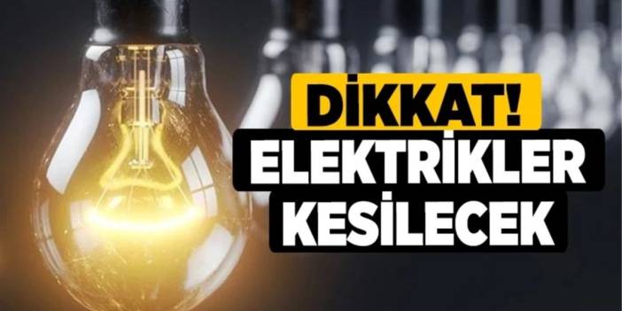 İstanbul'un 6 ilçesi Pazar gününü karanlıkta geçirecek! 15 Haziran 2025 İstanbul elektrik kesintileri