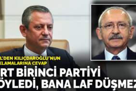 Özel’den Kılıçdaroğlu’nun açıklamalarına cevap: TRT birinci partiyi söyledi, bana laf düşmez