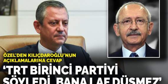 Özel’den Kılıçdaroğlu’nun açıklamalarına cevap: TRT birinci partiyi söyledi, bana laf düşmez