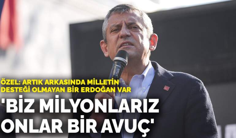 Özel Antalya’da seslendi: Biz milyonlarız, onlar bir avuç
