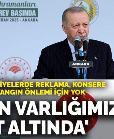 Erdoğan: Belediyelerde reklama, konsere bütçe var ama yangın önlemi için yok