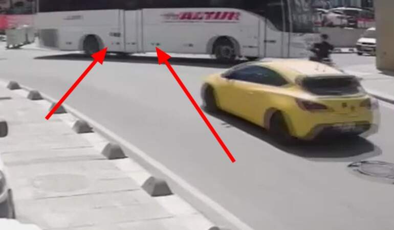 İstanbul’da yolcu az kalsın otobüsü faciaya sebep oluyordu! Freni boşaldı, son anda kurtuldu: O anlar kamerada