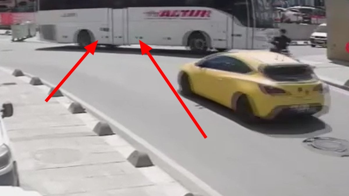 İstanbul’da yolcu az kalsın otobüsü faciaya sebep oluyordu! Freni boşaldı, son anda kurtuldu: O anlar kamerada