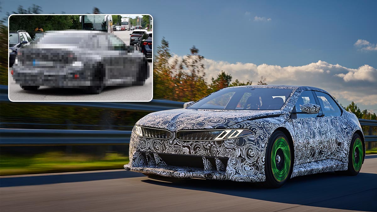 BMW’nin en güçlü modeli yolda test edilirken görüldü