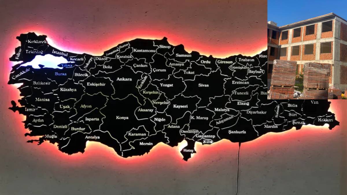 O ilimizdeki okul inşaatıyla ilgili şok iddia: “Kolonları yamuk, pisa kulesine çevirmişler!”