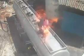 Ağzında sigara ile açtığı tanker kapağı bomba gibi patladı: Metrelerce havaya uçarak ağır yaralandı