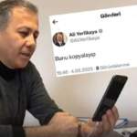 Yerlikaya yanlış yere tweet attı: Bunu kopyalayıp…