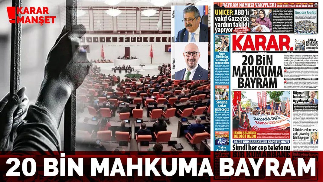 20 bin mahkuma bayram