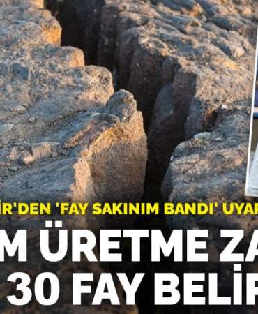 Deprem üretme zamanı gelen 30 fay belirlendi