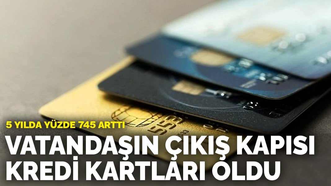 Vatandaşın çıkış kapısı kredi kartları oldu: 5 yılda yüzde 745 arttı
