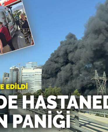 Hastalar tahliye edildi: İzmir’de hastanede yangın paniği