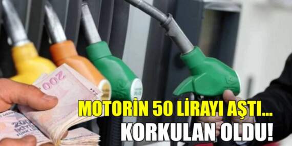 Korkulan oldu: Motorin 50 lirayı aştı! Pompada bu geceden itibaren yeni fiyatlar geçerli