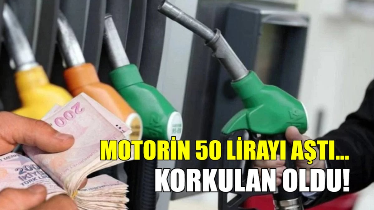 Korkulan oldu: Motorin 50 lirayı aştı! Pompada bu geceden itibaren yeni fiyatlar geçerli