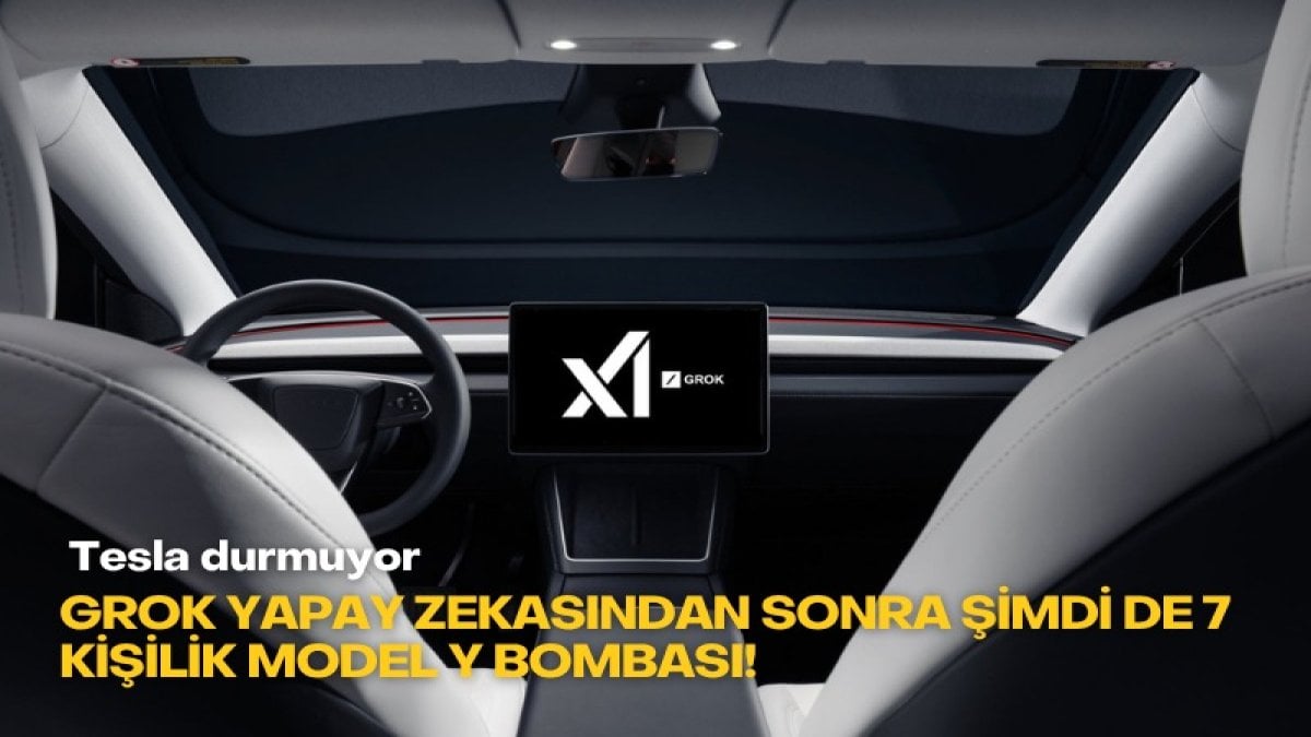 Tesla durmuyor: Grok yapay zekasından sonra şimdi de 7 kişilik Model Y bombası!