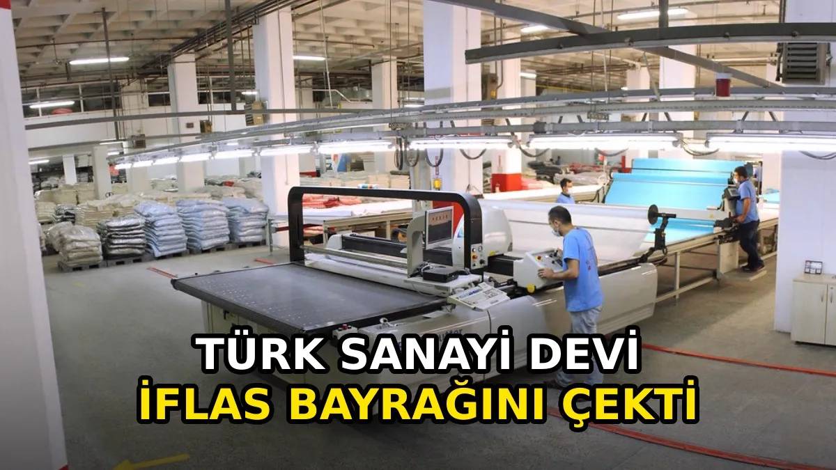 Yılda 12 milyon parça üretiyordu: Türk sanayi devi iflas etti!