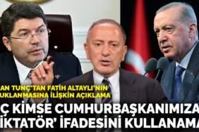 Bakan Tunç’tan Fatih Altaylı’nın tutuklanmasına ilişkin açıklama: Hiç kimse Cumhurbaşkanımıza ‘diktatör’ ifadesini kullanamaz