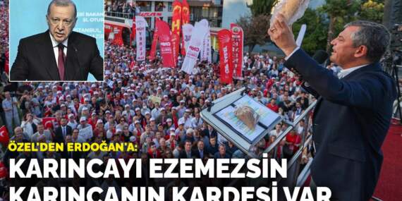 Özel’den Erdoğan’a: Karıncayı ezemezsin karıncanın kardeşi var