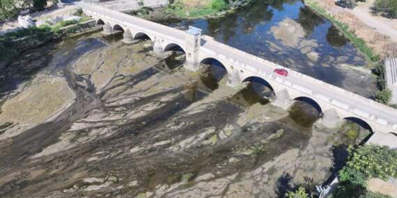 Tunca Nehri’nde kuraklık: Su seviyesi dipte